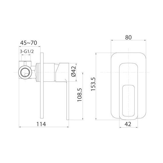 Смеситель для душа Iddis Slide SLIBL00i66, чёрный матовый - фото 4