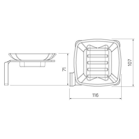 Мыльница Iddis Slide SLIBSG0i42, цвет чёрный - фото 4