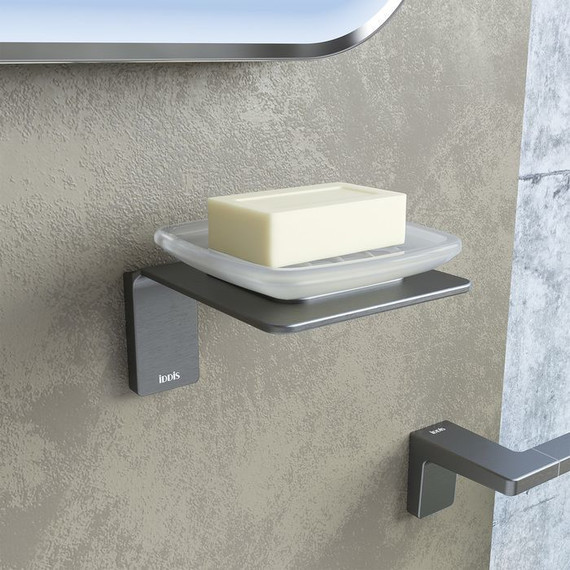 Мыльница Iddis Slide SLIGMG0i42, цвет графитовый - фото 3