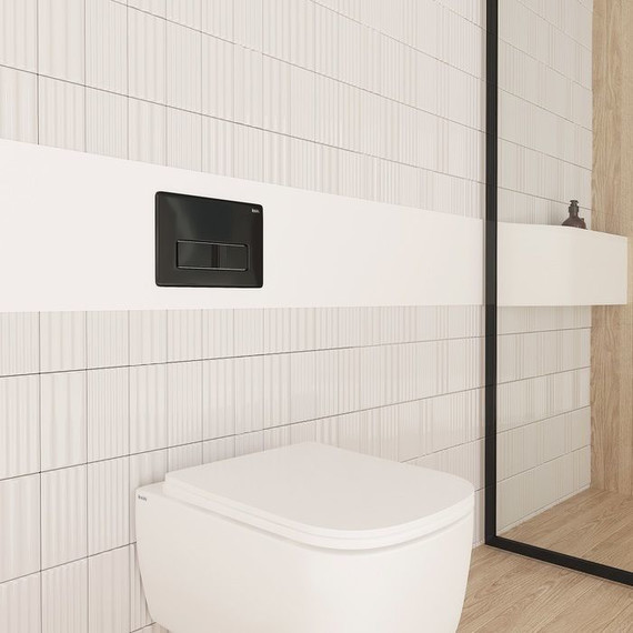 Кнопка смыва Iddis Unifix UNI10B0i77, черный матовый - фото 2