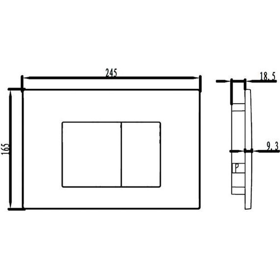 Кнопка смыва Iddis Unifix UNI32MWi77, белый матовый - фото 2