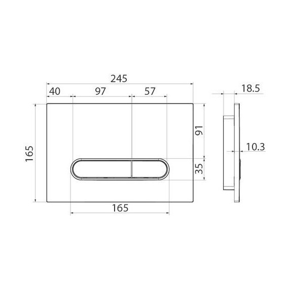 Кнопка смыва Iddis Unifix UNI70M0i77, хром матовый - фото 3