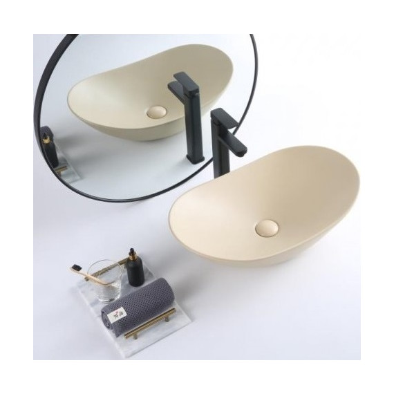 Раковина-чаша BelBagno 60 см BB1404-H316, бежевый матовый - фото 