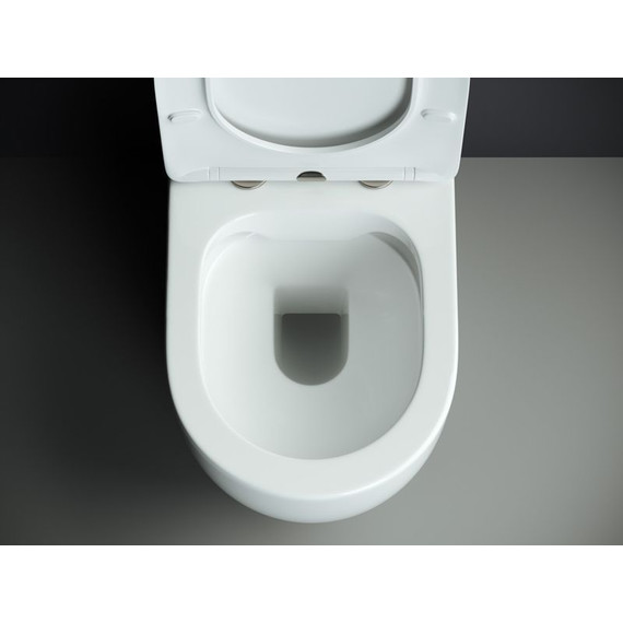 Унитаз-компакт безободковый Ceramicanova Mia CN1801 с тонкой крышкой микролифт - фото 6