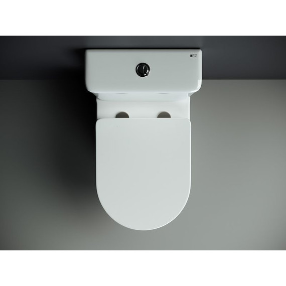 Унитаз-компакт безободковый Ceramicanova Mia CN1801 с тонкой крышкой микролифт - фото 7