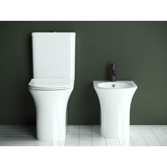 Унитаз-компакт безободковый Ceramicanova Star CN1904 с тонкой крышкой микролифт - фото 11