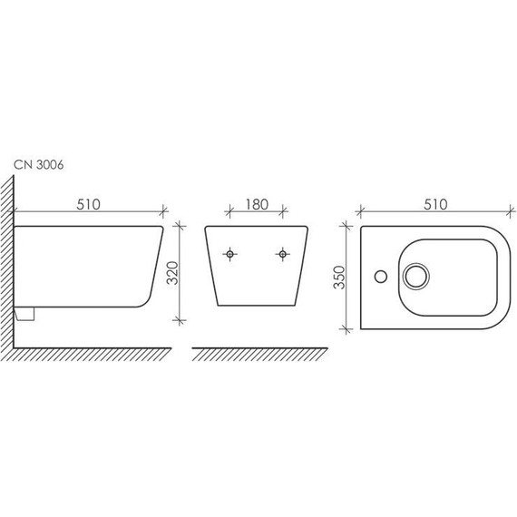 Биде подвесное Ceramicanova New Day CN3006 - фото 8