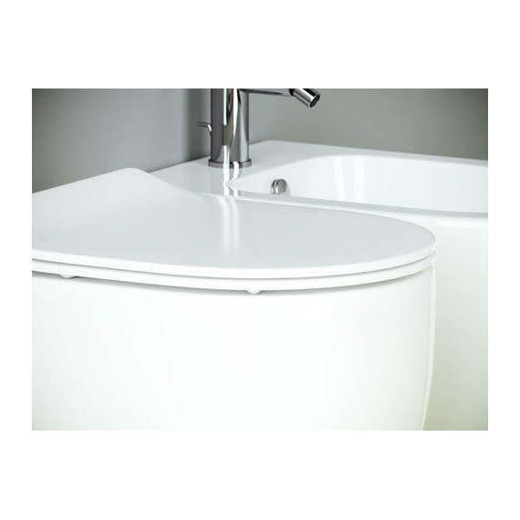 Унитаз приставной безободковый Ceramicanova Metropol Rimless CN4004 с тонкой крышкой микролифт - фото 9