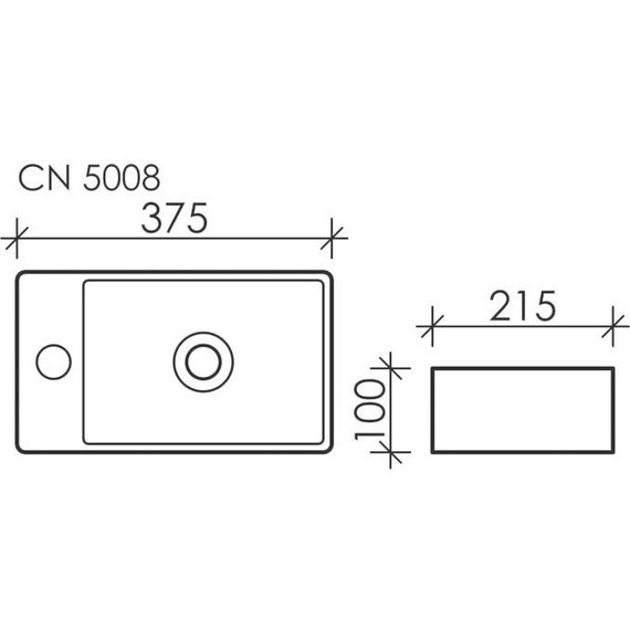 Раковина-чаша Ceramicanova Element 37 см CN5008 L - фото 7