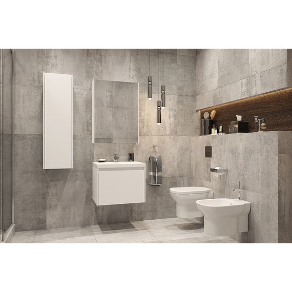 Тумба подвесная с раковиной Velvex Klaufs 60 см tpKLA.60.1Y-616.216, белый глянец - фото 10