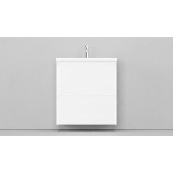 Тумба подвесная с раковиной Velvex Klaufs 70 см tpKLA.70.2Y-616.216, белый глянец - фото 8