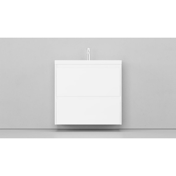 Тумба подвесная с раковиной Velvex Klaufs 80 см tpKLA.80.2Y-616.216, белый глянец - фото 10