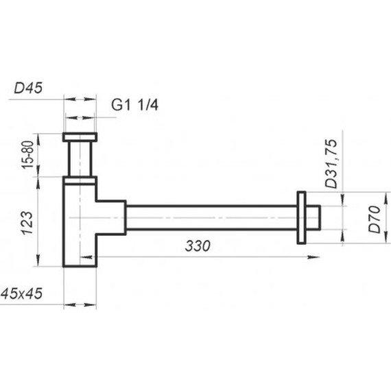 Сифон для умывальника BelBagno BB-SMQ2-01 - фото 2