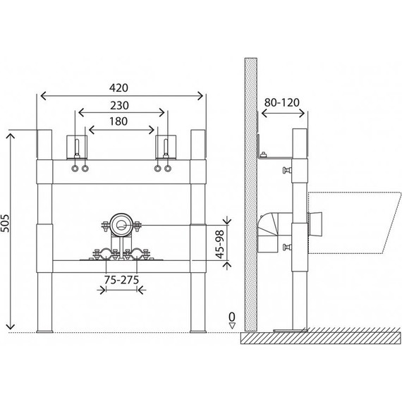 Инсталляция для биде BelBagno BB024-BD - фото 5