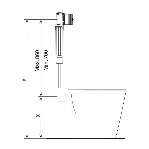 Смывной бачок скрытого монтажа для приставных унитазов BelBagno BB025-CS - фото 10