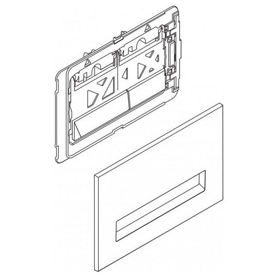 Кнопка смыва BelBagno Marmi BB009-MR-BIANCO, белый - фото 3