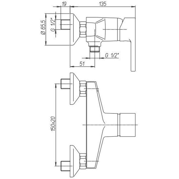 Смеситель для душа Paini Arena 92CR5112SFTKM, хром - фото 6