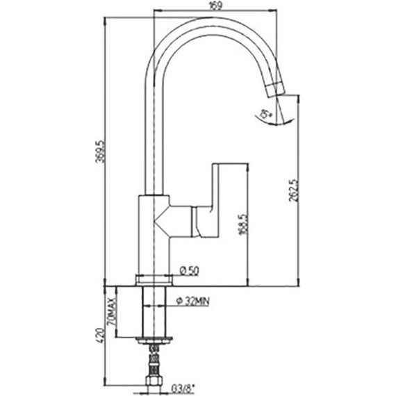 Смеситель для кухни Paini Arena 92CR572LLFTKM, хром - фото 6