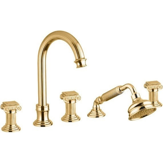 Смеситель для ванны Cezares OLIMP-BVD-03/24-O, золото, Цвет производителя: золото - фото 