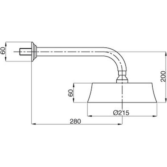 Верхний душ Cezares Articoli Vari CZR-TDD2-03/24 215х215 мм, золото - фото 2