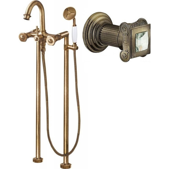 Смеситель для ванны Cezares APHRODITE-VDP-02-Sw, бронза, Цвет производителя: бронза - фото 