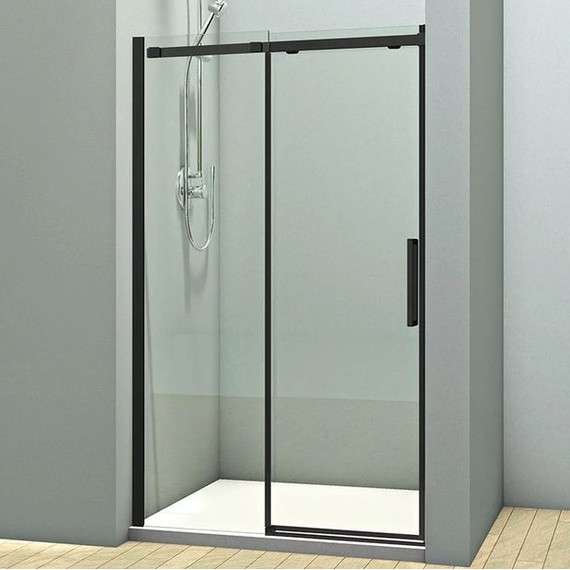 Душевая дверь Veconi Vianno 130 см VN70-130-01-19C4, чёрный/прозрачное - фото 