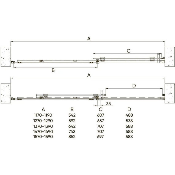 Душевая дверь Veconi Vianno 140 см VN71-140-01-19C4, хром/прозрачное - фото 6
