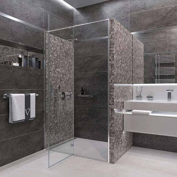 Душевая дверь Veconi Vianno 120 см VN73-120-01-C4, хром/прозрачное - фото 4