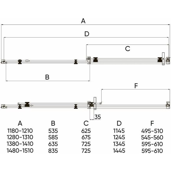 Душевая дверь Veconi Vianno 130 см VN74-130-01-C4 (стекло 8 мм) хром/прозрачное - фото 3