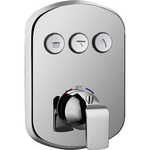 Смеситель для душа с термостатом Cezares GLOBO-F-VDIM3-TB-01 - фото 