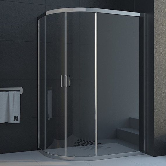 Душевое ограждение Veconi Rovigo 120х80 см RV03-12080A-01-19C1, хром/прозрачное - фото 