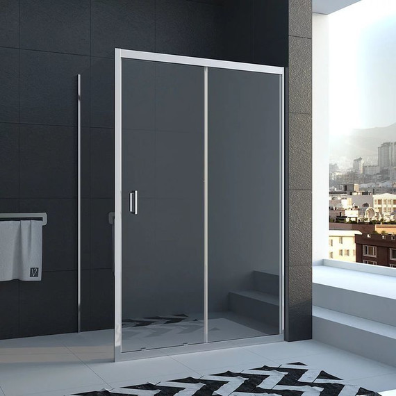 Душевое ограждение Veconi Rovigo 150х80 см RV046-15080PR-01-19C1, хром/прозрачное - фото 3