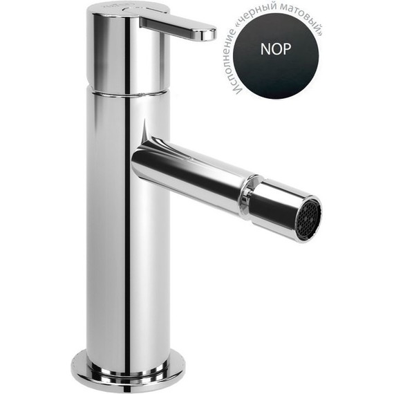 Смеситель для биде Cezares LEAF-BSM-NOP, черный матовый, Цвет производителя: чёрный матовый - фото 