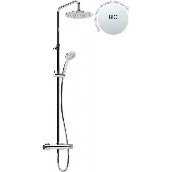 Душевая стойка Cezares LEAF-CDA-30-BIO, белый матовый, Цвет производителя: белый матовый - фото 