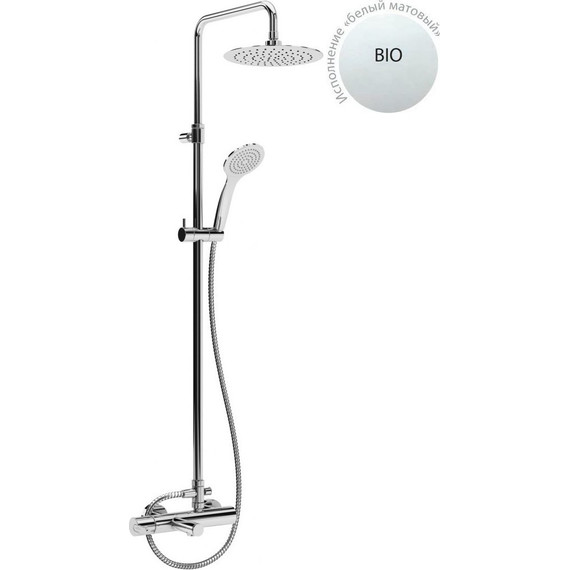 Душевая стойка Cezares LEAF-CVDA-30-BIO, белый матовый, Цвет производителя: белый матовый - фото 