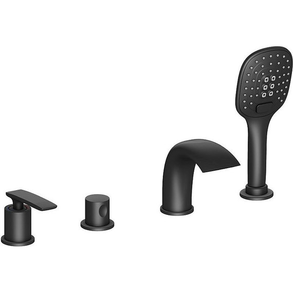 Смеситель для ванны Timo Helmi 4020/03Y, черный матовый - фото 