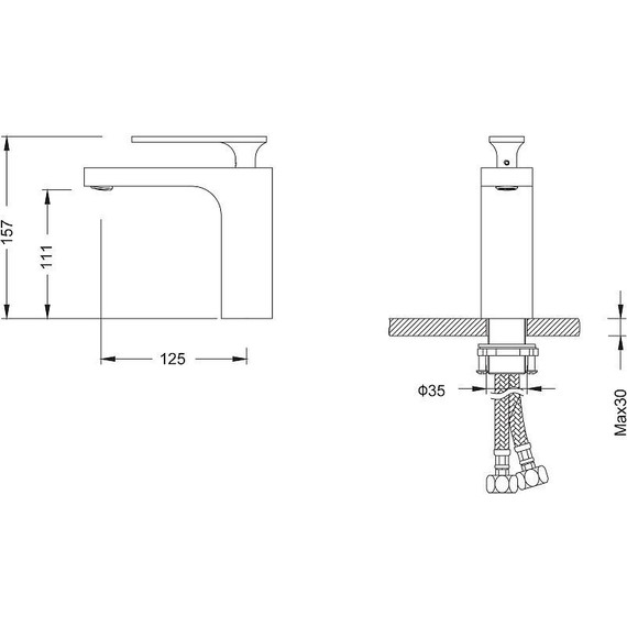 Смеситель для раковины Timo Torne 4361/17F, золото матовое - фото 2