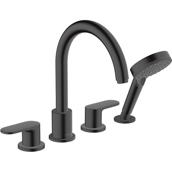 Смеситель для ванны Hansgrohe Vernis Blend 71456670, черный матовый - фото 