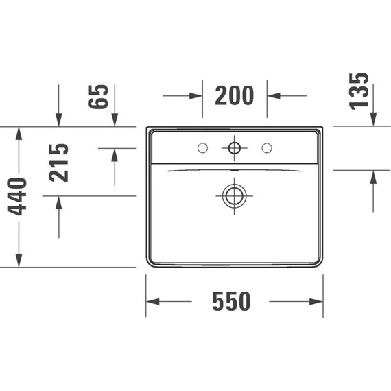 Раковина подвесная Duravit D-Neo 55 см 2366550000 - фото 7