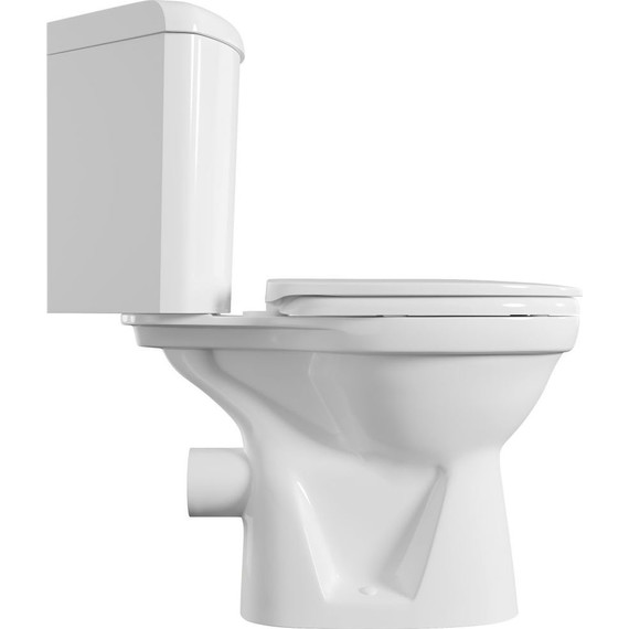 Унитаз-компакт угловой VitrA Norm Wenkel 9854B099-7200 с крышкой микролифт - фото 3