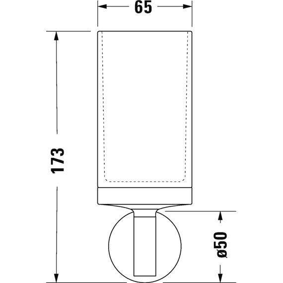 Стакан для зубных щеток Duravit Starck T 0099314600, чёрный матовый - фото 2
