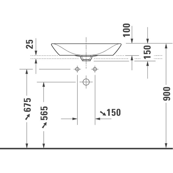 Раковина-чаша Duravit Viu 60 см 2358600000 - фото 3