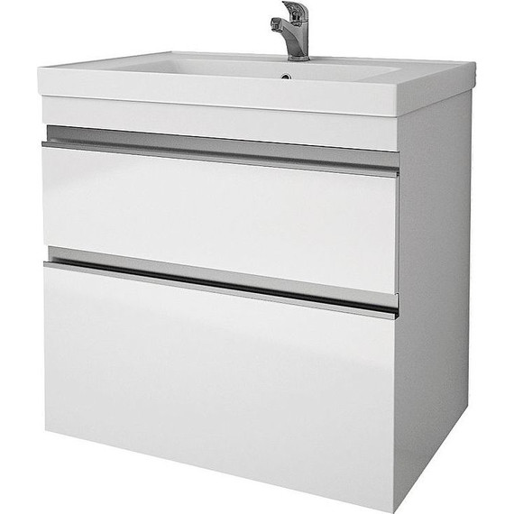 Тумба напольная с раковиной Dreja Grace Plus 70 см 99.0905, белый глянец - фото 4