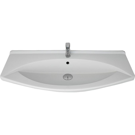 Тумба напольная с раковиной Dreja Laguna Plus 105 см 99.0108, белый глянец (раковина Лагуна) - фото 12