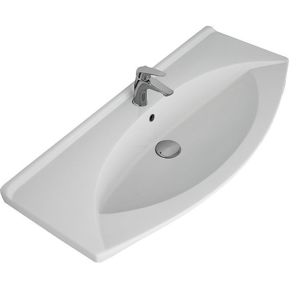 Тумба напольная с раковиной Dreja Laguna Plus 105 см 99.0108, белый глянец (раковина Лагуна) - фото 14