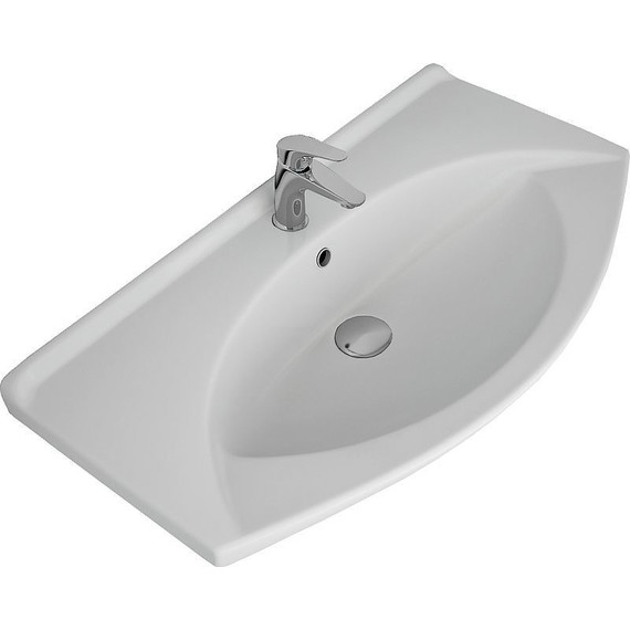 Тумба напольная с раковиной Dreja Laguna Plus 85 см 99.0107, белый глянец - фото 16