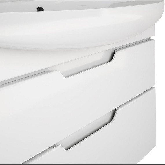 Тумба напольная с раковиной Dreja Laguna Plus 105 см 99.0108, белый глянец (раковина Лагуна) - фото 6