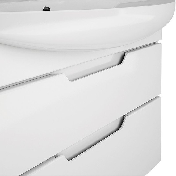 Тумба напольная с раковиной Dreja Laguna Plus 75 см 99.0106, белый глянец (раковина Лагуна) - фото 8