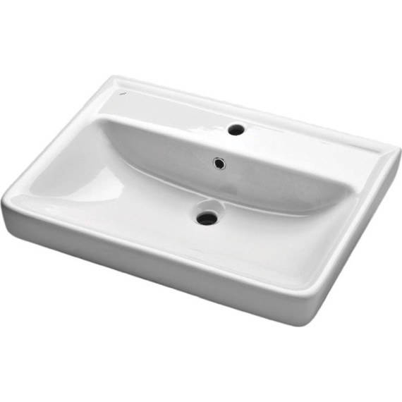 Тумба напольная с раковиной Dreja Q Plus 55 см 99.1008, белый глянец - фото 10