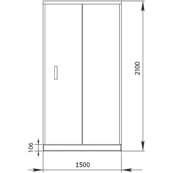Душевая дверь Aquanet Alfa NAA6121 150 см, хром/прозрачное - фото 6